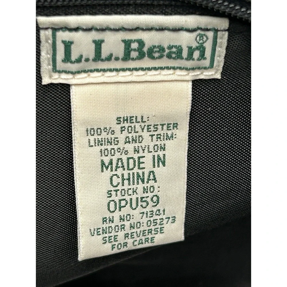L.L.‎ Bean Large Black Computer Shoulder Tote Bag Multiple Pockets Professional